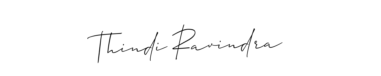 You should practise on your own different ways (Allison_Script) to write your name (Thindi Ravindra) in signature. don't let someone else do it for you. Thindi Ravindra signature style 2 images and pictures png