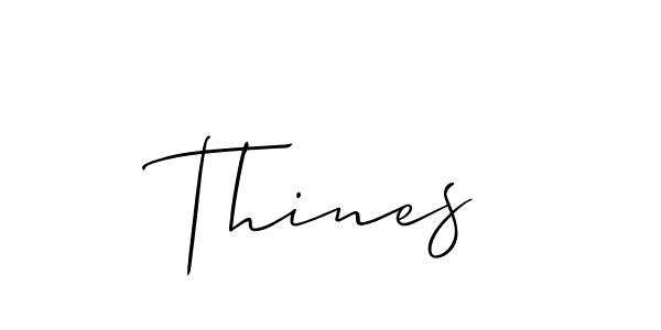 Make a beautiful signature design for name Thines. Use this online signature maker to create a handwritten signature for free. Thines signature style 2 images and pictures png