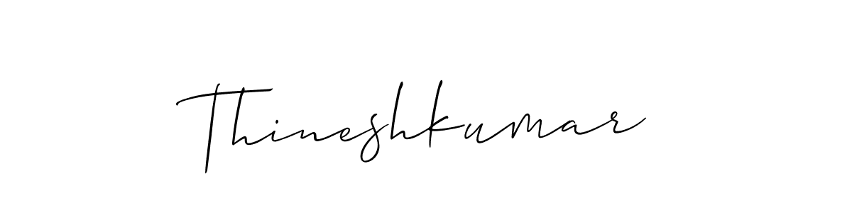 Also You can easily find your signature by using the search form. We will create Thineshkumar name handwritten signature images for you free of cost using Allison_Script sign style. Thineshkumar signature style 2 images and pictures png