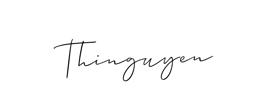 Make a short Thinguyen signature style. Manage your documents anywhere anytime using Allison_Script. Create and add eSignatures, submit forms, share and send files easily. Thinguyen signature style 2 images and pictures png