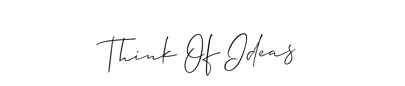 Similarly Allison_Script is the best handwritten signature design. Signature creator online .You can use it as an online autograph creator for name Think Of Ideas. Think Of Ideas signature style 2 images and pictures png