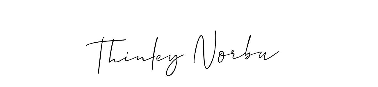 How to make Thinley Norbu signature? Allison_Script is a professional autograph style. Create handwritten signature for Thinley Norbu name. Thinley Norbu signature style 2 images and pictures png