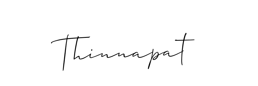 Make a beautiful signature design for name Thinnapat. With this signature (Allison_Script) style, you can create a handwritten signature for free. Thinnapat signature style 2 images and pictures png