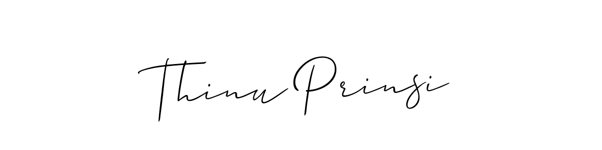It looks lik you need a new signature style for name Thinu Prinsi. Design unique handwritten (Allison_Script) signature with our free signature maker in just a few clicks. Thinu Prinsi signature style 2 images and pictures png