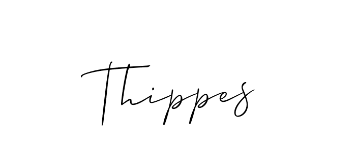 if you are searching for the best signature style for your name Thippes. so please give up your signature search. here we have designed multiple signature styles  using Allison_Script. Thippes signature style 2 images and pictures png