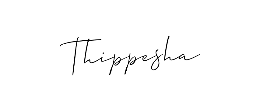 if you are searching for the best signature style for your name Thippesha. so please give up your signature search. here we have designed multiple signature styles  using Allison_Script. Thippesha signature style 2 images and pictures png