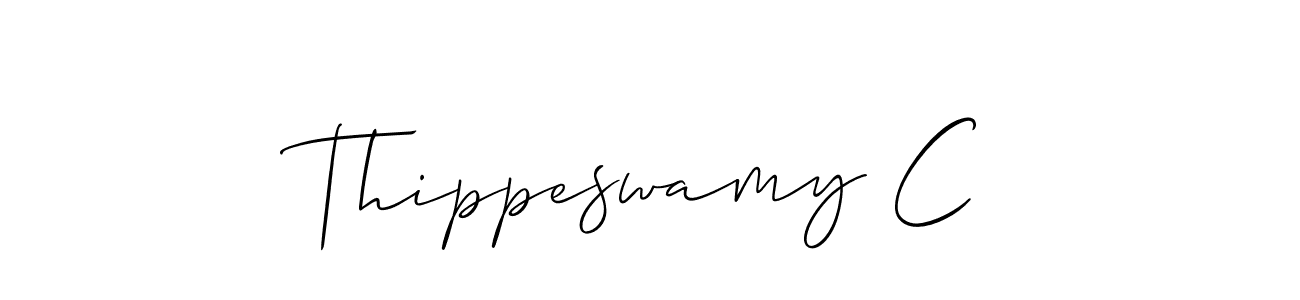 Make a short Thippeswamy C signature style. Manage your documents anywhere anytime using Allison_Script. Create and add eSignatures, submit forms, share and send files easily. Thippeswamy C signature style 2 images and pictures png