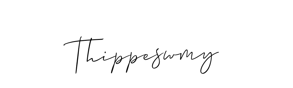 Thippeswmy stylish signature style. Best Handwritten Sign (Allison_Script) for my name. Handwritten Signature Collection Ideas for my name Thippeswmy. Thippeswmy signature style 2 images and pictures png