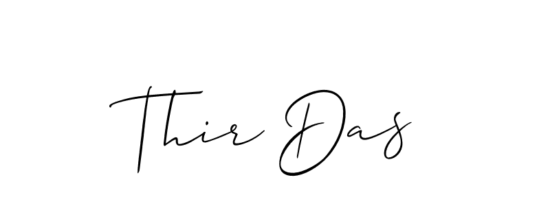 How to make Thir Das signature? Allison_Script is a professional autograph style. Create handwritten signature for Thir Das name. Thir Das signature style 2 images and pictures png