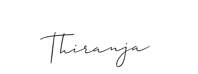 Make a short Thiranja signature style. Manage your documents anywhere anytime using Allison_Script. Create and add eSignatures, submit forms, share and send files easily. Thiranja signature style 2 images and pictures png