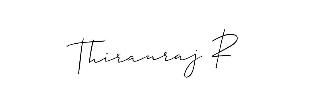 Similarly Allison_Script is the best handwritten signature design. Signature creator online .You can use it as an online autograph creator for name Thiranraj R. Thiranraj R signature style 2 images and pictures png