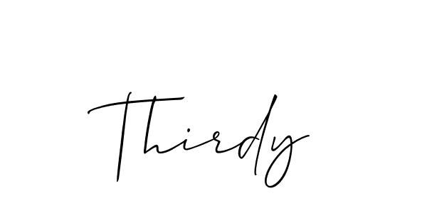 You should practise on your own different ways (Allison_Script) to write your name (Thirdy) in signature. don't let someone else do it for you. Thirdy signature style 2 images and pictures png