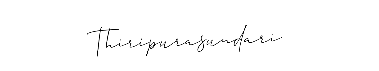 Thiripurasundari stylish signature style. Best Handwritten Sign (Allison_Script) for my name. Handwritten Signature Collection Ideas for my name Thiripurasundari. Thiripurasundari signature style 2 images and pictures png