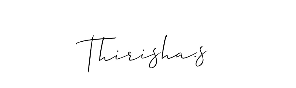 How to make Thirisha.s signature? Allison_Script is a professional autograph style. Create handwritten signature for Thirisha.s name. Thirisha.s signature style 2 images and pictures png