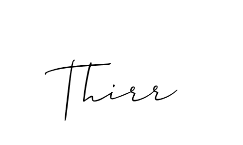 Design your own signature with our free online signature maker. With this signature software, you can create a handwritten (Allison_Script) signature for name Thirr. Thirr signature style 2 images and pictures png