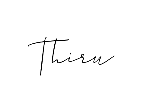 Design your own signature with our free online signature maker. With this signature software, you can create a handwritten (Allison_Script) signature for name Thiru. Thiru signature style 2 images and pictures png