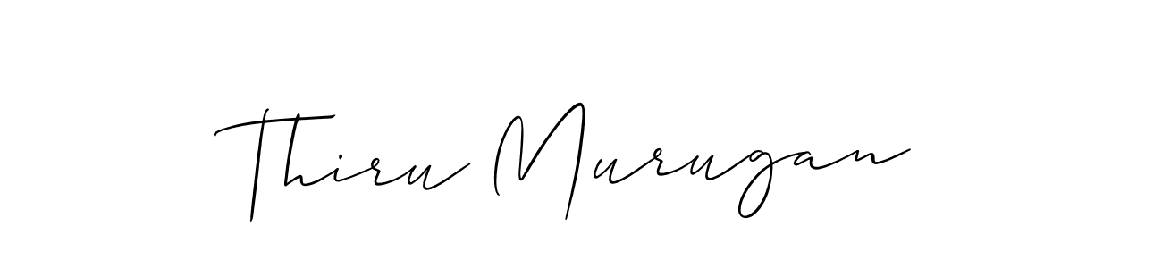 How to make Thiru Murugan signature? Allison_Script is a professional autograph style. Create handwritten signature for Thiru Murugan name. Thiru Murugan signature style 2 images and pictures png