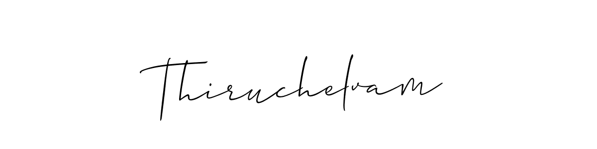 Create a beautiful signature design for name Thiruchelvam. With this signature (Allison_Script) fonts, you can make a handwritten signature for free. Thiruchelvam signature style 2 images and pictures png