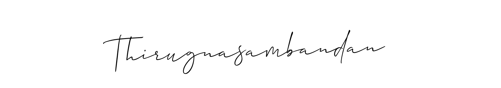 How to Draw Thirugnasambandan signature style? Allison_Script is a latest design signature styles for name Thirugnasambandan. Thirugnasambandan signature style 2 images and pictures png