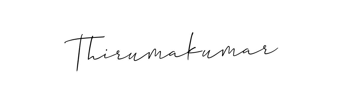Design your own signature with our free online signature maker. With this signature software, you can create a handwritten (Allison_Script) signature for name Thirumakumar. Thirumakumar signature style 2 images and pictures png