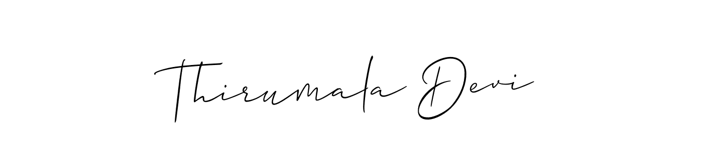 Also we have Thirumala Devi name is the best signature style. Create professional handwritten signature collection using Allison_Script autograph style. Thirumala Devi signature style 2 images and pictures png