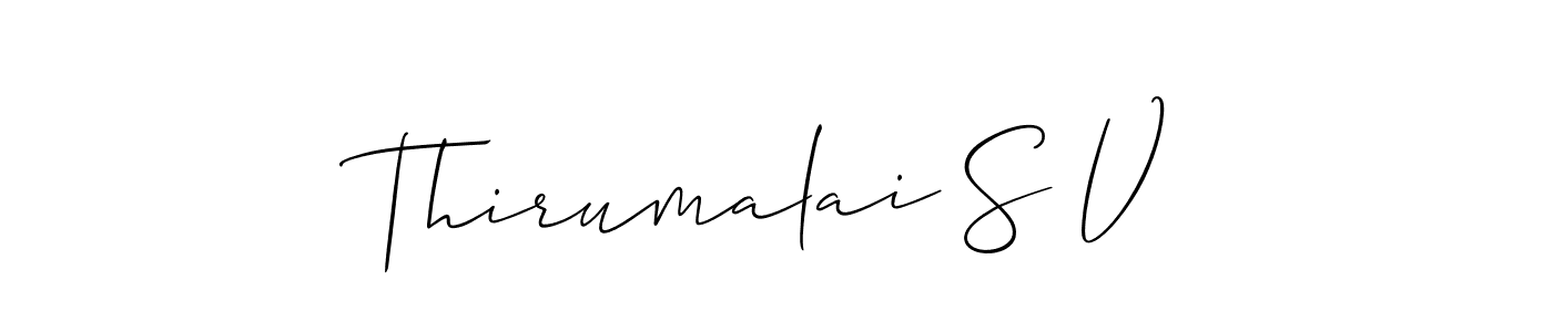 Once you've used our free online signature maker to create your best signature Allison_Script style, it's time to enjoy all of the benefits that Thirumalai S V name signing documents. Thirumalai S V signature style 2 images and pictures png
