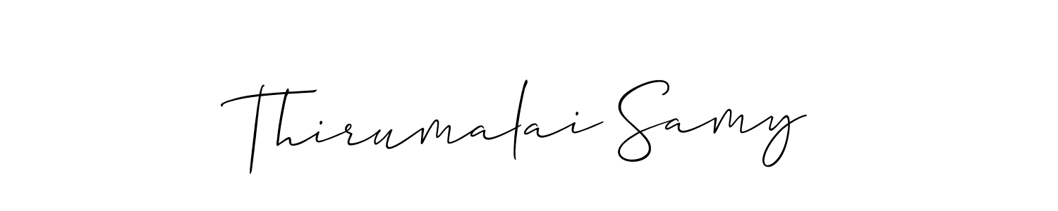 It looks lik you need a new signature style for name Thirumalai Samy. Design unique handwritten (Allison_Script) signature with our free signature maker in just a few clicks. Thirumalai Samy signature style 2 images and pictures png