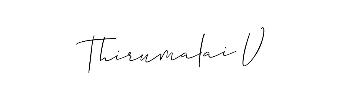 How to Draw Thirumalai V signature style? Allison_Script is a latest design signature styles for name Thirumalai V. Thirumalai V signature style 2 images and pictures png