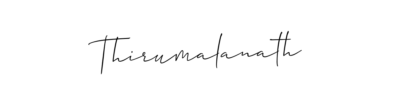 How to Draw Thirumalanath signature style? Allison_Script is a latest design signature styles for name Thirumalanath. Thirumalanath signature style 2 images and pictures png