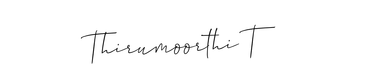 Allison_Script is a professional signature style that is perfect for those who want to add a touch of class to their signature. It is also a great choice for those who want to make their signature more unique. Get Thirumoorthi T name to fancy signature for free. Thirumoorthi T signature style 2 images and pictures png