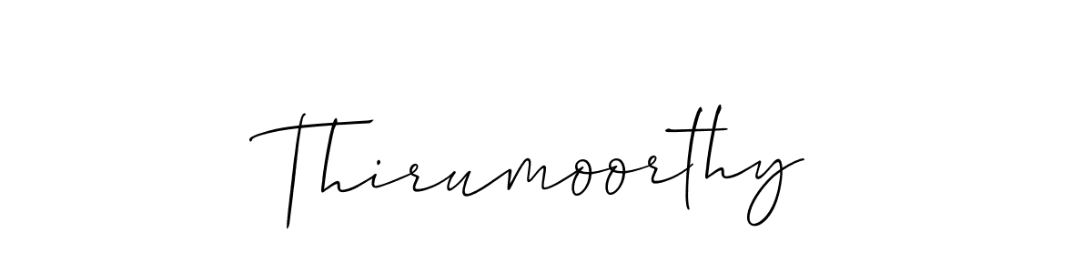 Also we have Thirumoorthy name is the best signature style. Create professional handwritten signature collection using Allison_Script autograph style. Thirumoorthy signature style 2 images and pictures png