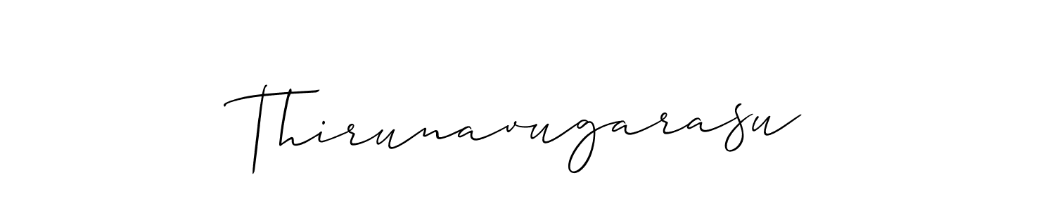 It looks lik you need a new signature style for name Thirunavugarasu. Design unique handwritten (Allison_Script) signature with our free signature maker in just a few clicks. Thirunavugarasu signature style 2 images and pictures png