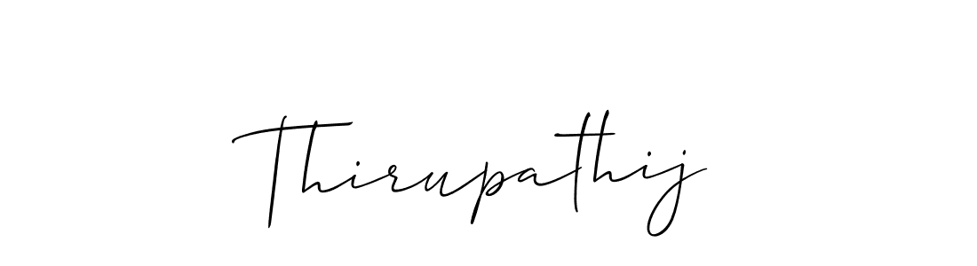 Also You can easily find your signature by using the search form. We will create Thirupathij name handwritten signature images for you free of cost using Allison_Script sign style. Thirupathij signature style 2 images and pictures png