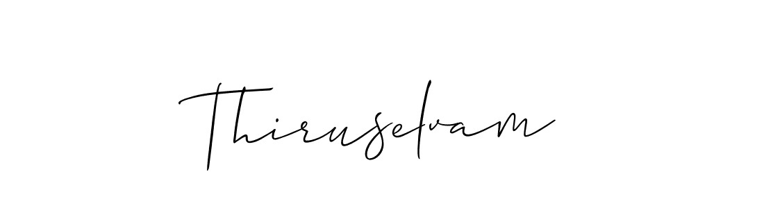 if you are searching for the best signature style for your name Thiruselvam. so please give up your signature search. here we have designed multiple signature styles  using Allison_Script. Thiruselvam signature style 2 images and pictures png