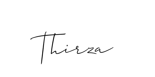 Also we have Thirza name is the best signature style. Create professional handwritten signature collection using Allison_Script autograph style. Thirza signature style 2 images and pictures png