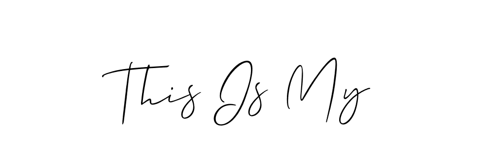 How to Draw This Is My signature style? Allison_Script is a latest design signature styles for name This Is My. This Is My signature style 2 images and pictures png