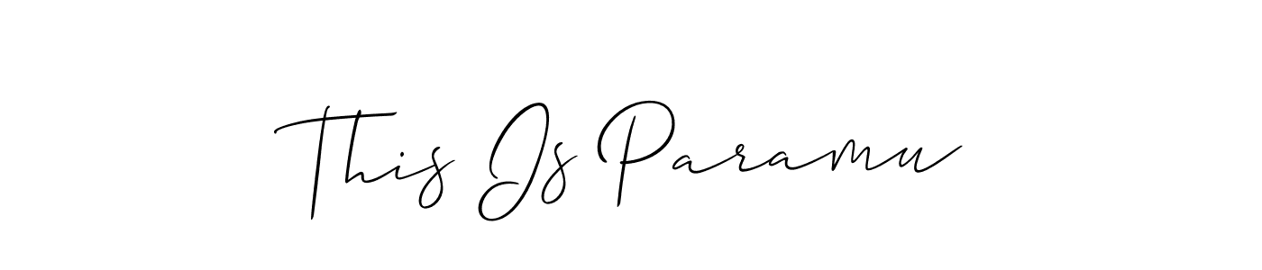 How to Draw This Is Paramu signature style? Allison_Script is a latest design signature styles for name This Is Paramu. This Is Paramu signature style 2 images and pictures png