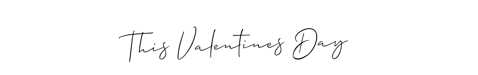 How to make This Valentines Day signature? Allison_Script is a professional autograph style. Create handwritten signature for This Valentines Day name. This Valentines Day signature style 2 images and pictures png