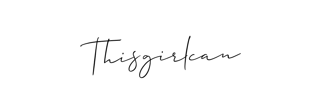 Similarly Allison_Script is the best handwritten signature design. Signature creator online .You can use it as an online autograph creator for name Thisgirlcan. Thisgirlcan signature style 2 images and pictures png