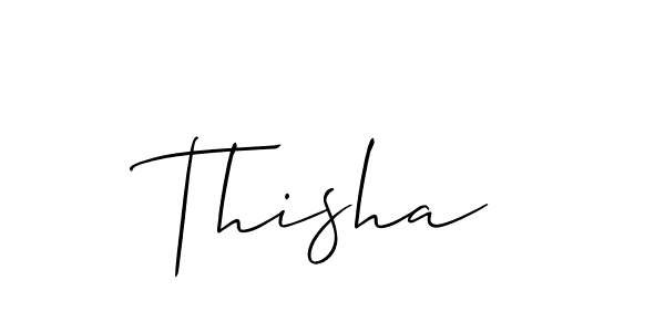 Best and Professional Signature Style for Thisha. Allison_Script Best Signature Style Collection. Thisha signature style 2 images and pictures png