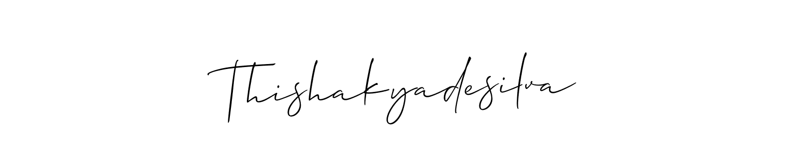Thishakyadesilva stylish signature style. Best Handwritten Sign (Allison_Script) for my name. Handwritten Signature Collection Ideas for my name Thishakyadesilva. Thishakyadesilva signature style 2 images and pictures png