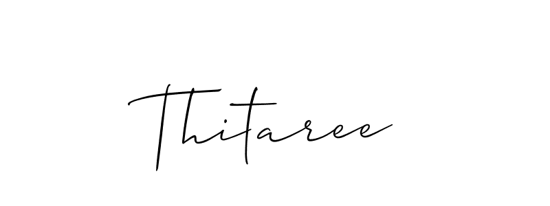 Also You can easily find your signature by using the search form. We will create Thitaree name handwritten signature images for you free of cost using Allison_Script sign style. Thitaree signature style 2 images and pictures png