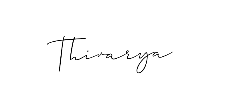 Also we have Thivarya name is the best signature style. Create professional handwritten signature collection using Allison_Script autograph style. Thivarya signature style 2 images and pictures png