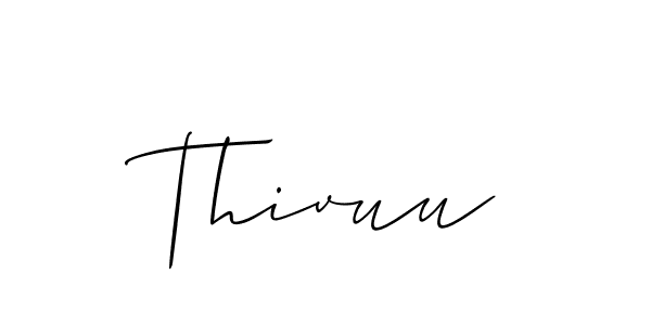 Best and Professional Signature Style for Thivuu. Allison_Script Best Signature Style Collection. Thivuu signature style 2 images and pictures png