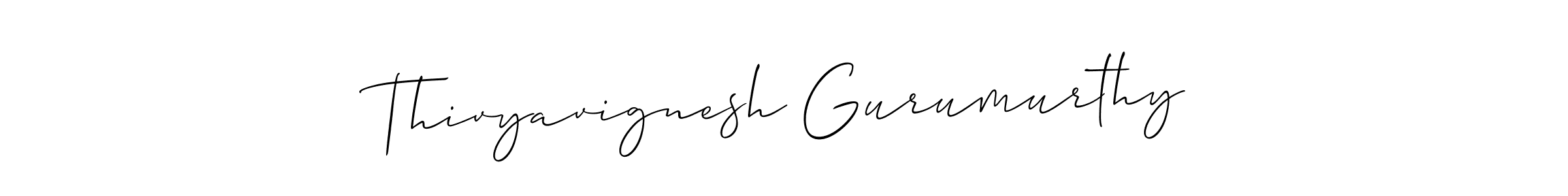 Also You can easily find your signature by using the search form. We will create Thivyavignesh Gurumurthy name handwritten signature images for you free of cost using Allison_Script sign style. Thivyavignesh Gurumurthy signature style 2 images and pictures png