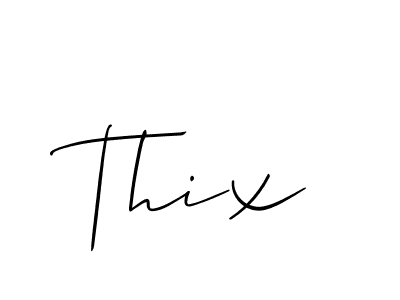 How to make Thix name signature. Use Allison_Script style for creating short signs online. This is the latest handwritten sign. Thix signature style 2 images and pictures png