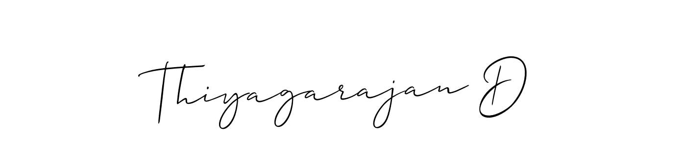 if you are searching for the best signature style for your name Thiyagarajan D. so please give up your signature search. here we have designed multiple signature styles  using Allison_Script. Thiyagarajan D signature style 2 images and pictures png