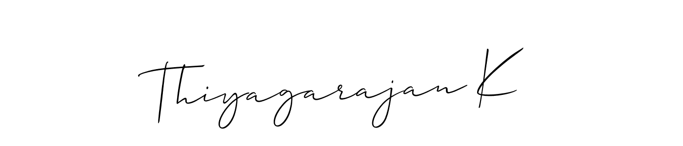 Make a beautiful signature design for name Thiyagarajan K. Use this online signature maker to create a handwritten signature for free. Thiyagarajan K signature style 2 images and pictures png