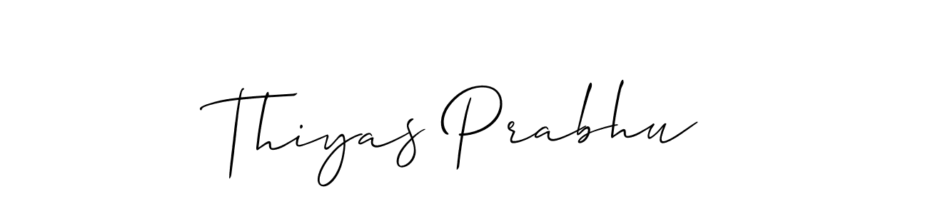 Make a beautiful signature design for name Thiyas Prabhu. Use this online signature maker to create a handwritten signature for free. Thiyas Prabhu signature style 2 images and pictures png