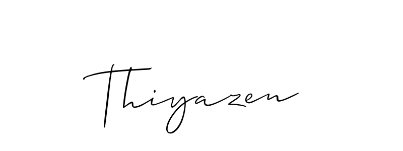 Thiyazen stylish signature style. Best Handwritten Sign (Allison_Script) for my name. Handwritten Signature Collection Ideas for my name Thiyazen. Thiyazen signature style 2 images and pictures png